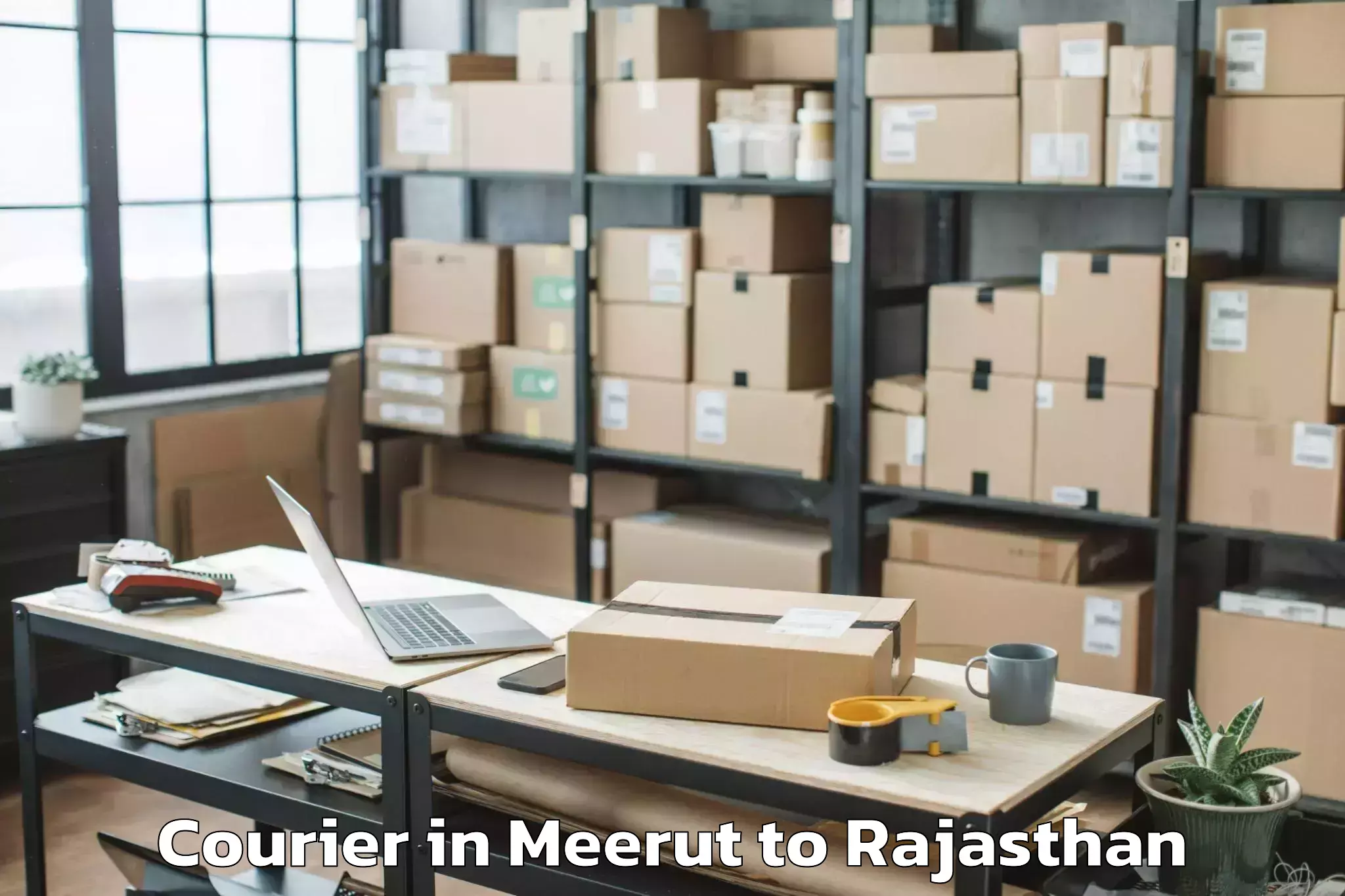 Leading Meerut to Ajmer Courier Provider